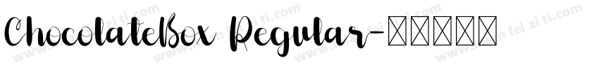 ChocolateBox Regular字体转换